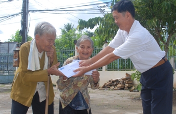 Trao tiền từ thiện