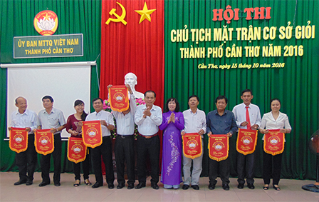 Hội thi “Chủ tịch Mặt trận cơ sở giỏi” thành phố Cần Thơ năm 2016