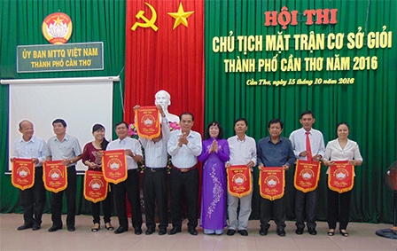 Hội thi “Chủ tịch Mặt trận cơ sở giỏi” thành phố Cần Thơ năm 2016