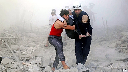 Những anh hùng 
“Mũ nồi trắng” tại Syria