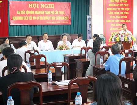 Cử tri quận Ninh Kiều kiến nghị:
Xử lý nghiêm tình trạng xây dựng không phép, trái phép