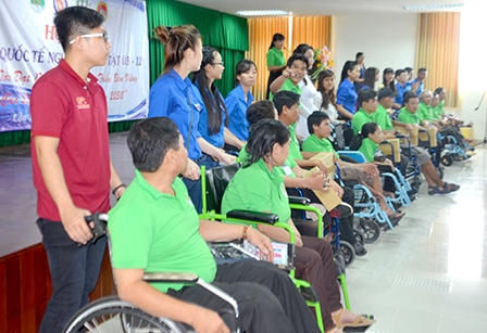 Nhiều hoạt động chăm lo cho hội viên khuyết tật