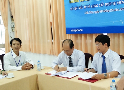 Trường Đại học Kỹ thuật  Công nghệ Cần Thơ ký kết hợp tác với VNPT Cần Thơ