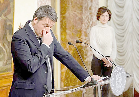 Thủ tướng Ý Renzi từ chức sau thất bại trưng cầu dân ý