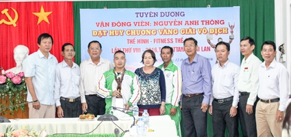 Cần Thơ khen thưởng lực sĩ 
Nguyễn Anh Thông