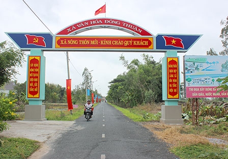 Đông Thuận về đích nông thôn mới
