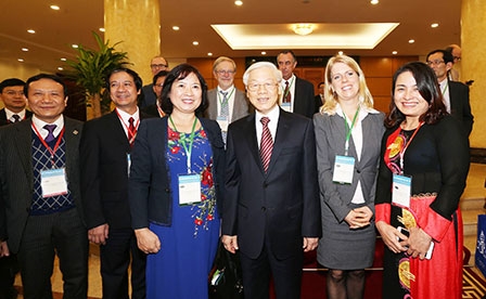 Tổng Bí thư Nguyễn Phú Trọng tiếp Đoàn đại biểu dự Hội thảo quốc tế Việt Nam học