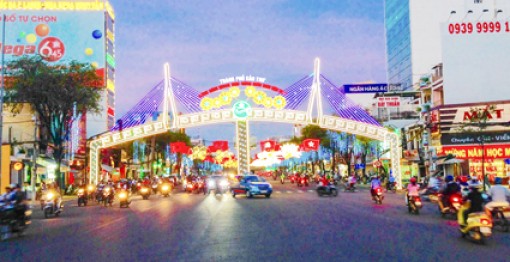 Đường đèn nghệ thuật Cần Thơ chính thức sáng đèn