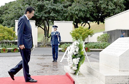 Thủ tướng Abe có chuyến thăm lịch sử
 đến Trân Châu Cảng