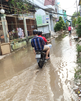 Sớm nâng cấp hẻm bị ngập, nghẹt