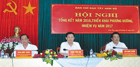 Phó Thủ tướng Vương Đình Huệ: Thực hiện nhiều giải pháp thúc đẩy phát triển, giữ vững ổn định an ninh chính trị vùng ĐBSCL