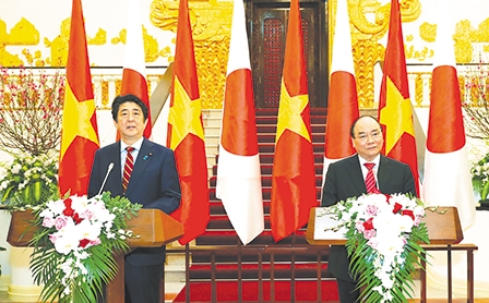Thủ tướng Nguyễn Xuân Phúc hội đàm với Thủ tướng Nhật Bản Shinzo Abe