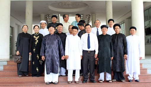 Đại diện các tôn giáo 
chúc Tết lãnh đạo thành phố