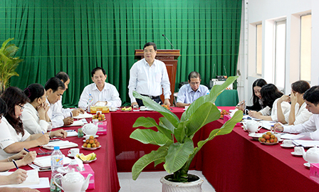 Lãnh đạo thành phố làm việc với Chi nhánh Ngân hàng Phát triển khu vực Cần Thơ