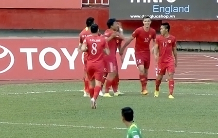 Kết quả vòng 7 Toyota V.League 2017: XSKT Cần Thơ thất bại trên sân Thống Nhất