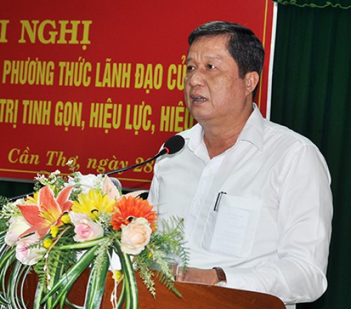 Tiếp tục sắp xếp tổ chức bộ máy
các cơ quan tinh gọn, hoạt động hiệu quả