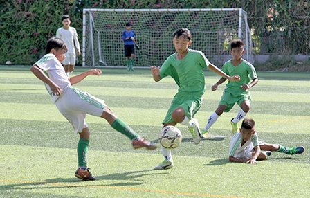 Đội U15 Cần Thơ tập huấn chuẩn bị 
giải quốc gia