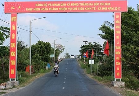 Cờ Đỏ phấn đấu công nhận thêm
hai xã nông thôn mới