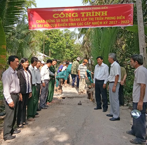 Cựu chiến binh thành phố đóng góp trên 1.000 ngày công lao động giúp đỡ cộng đồng