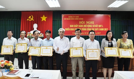 Tập trung chỉ đạo tổ chức Đại hội chi bộ
trực thuộc Đảng ủy cơ sở nhiệm kỳ 2017-2020