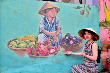 Bích họa làng biển