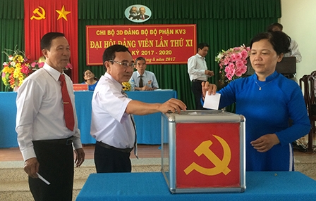 76/170 chi bộ trực thuộc Đảng ủy cơ sở tổ chức xong đại hội
nhiệm kỳ 2017-2020