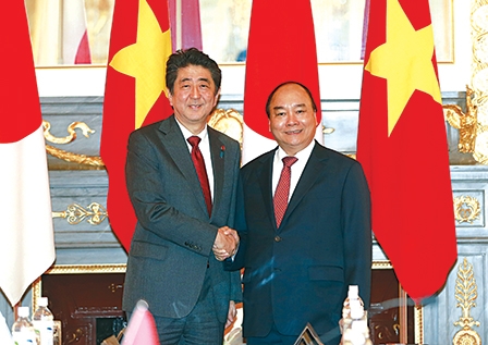 Lễ đón chính thức Thủ tướng Nguyễn Xuân Phúc thăm Nhật Bản