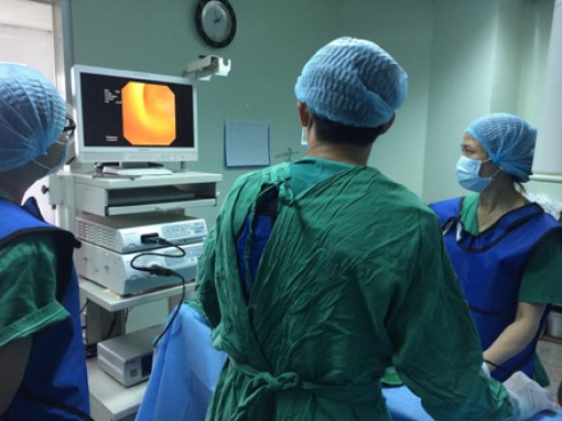 Triển khai phẫu thuật nội soi tán sỏi mật qua ống Kehr và qua da