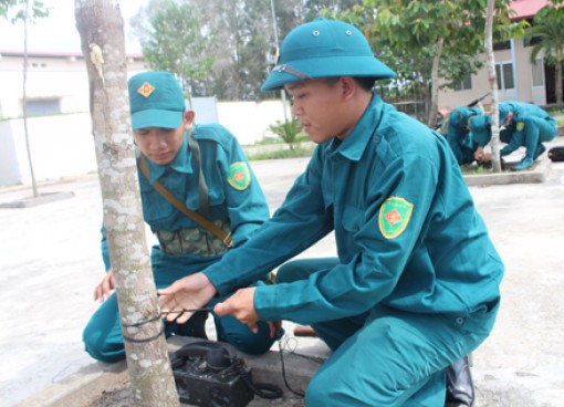 Huấn luyện dân quân tự vệ đạt trên 92% quân số