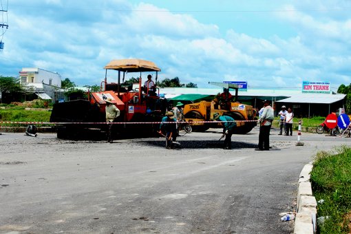 Gấp rút hoàn thành dự án mở rộng đường Quang Trung - Cái Cui