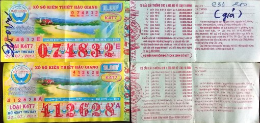 Chiêu lừa vé số giả