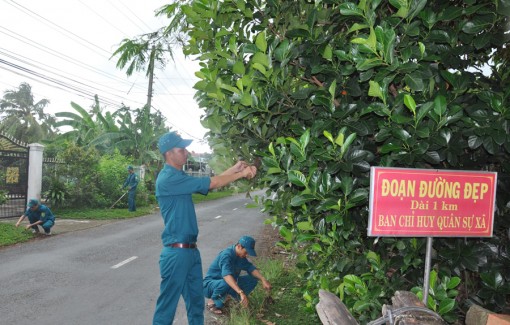 Định Môn xây dựng đoạn đường đẹp, an toàn