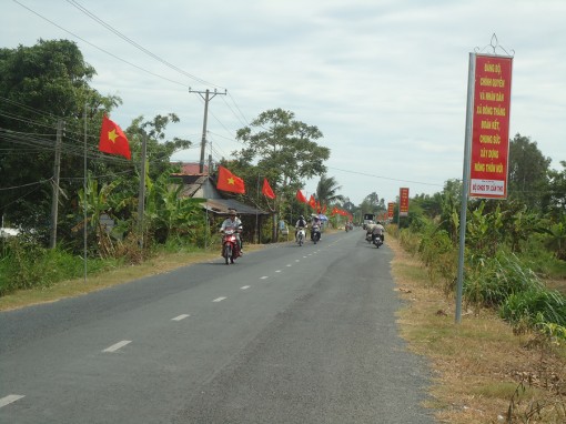Cờ Đỏ nỗ lực hoàn thành mục tiêu xây dựng nông thôn mới