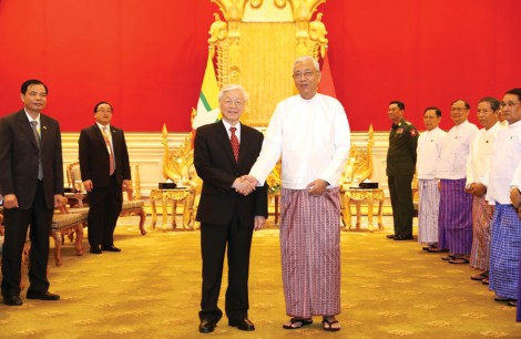Tổng Bí thư Nguyễn Phú Trọng thăm cấp Nhà nước Cộng hòa Liên bang Myanmar