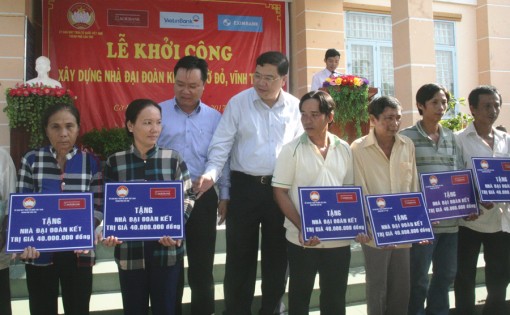 Khởi công xây dựng 130 căn nhà Đại đoàn kết