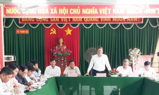 Lãnh đạo thành phố làm việc với Huyện ủy Vĩnh Thạnh