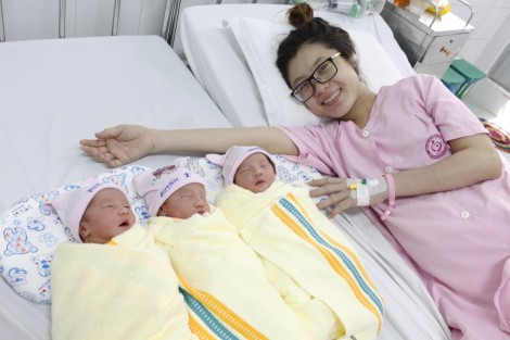 Thêm trường hợp sinh tam thai mẹ tròn con vuông tại Bệnh viện Phụ sản TP Cần Thơ