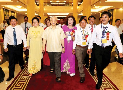 Tổng Bí thư Nguyễn Phú Trọng gặp mặt các đại biểu nông dân xuất sắc