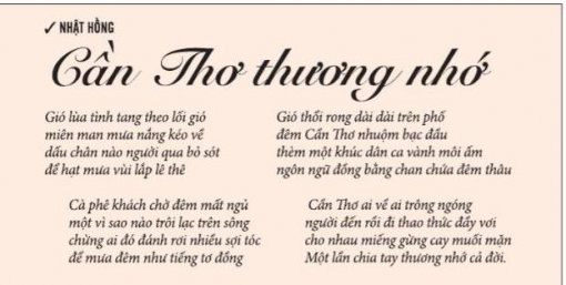 Cần Thơ thương nhớ