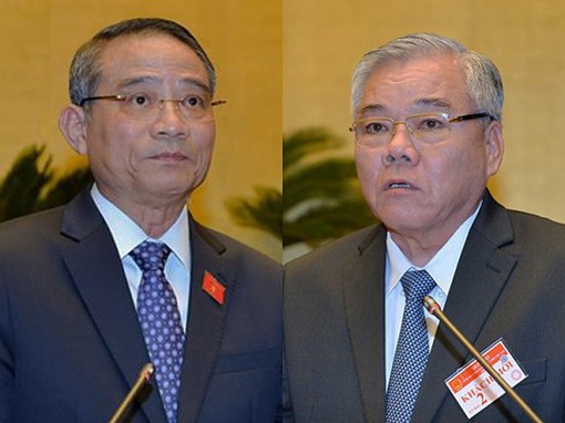 Trình Quốc hội phê chuẩn miễn nhiệm chức vụ Bộ trưởng Bộ Giao thông Vận tải và Tổng Thanh tra Chính phủ