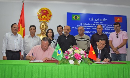 TP Cần Thơ ký kết Ý định thư thiết lập quan hệ hữu nghị và hợp tác cùng Bang Maranhão, Brazil