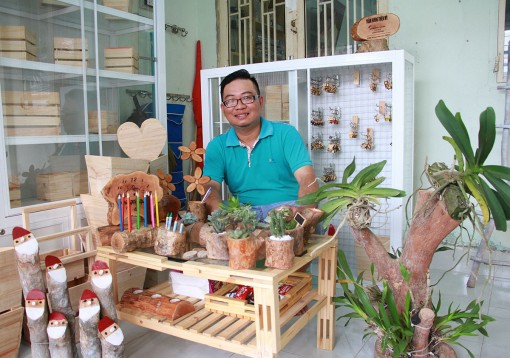 “Chậu gỗ sáng tạo”