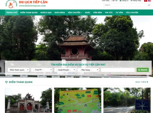 Ra mắt trang tin du lịch cho người khuyết tật