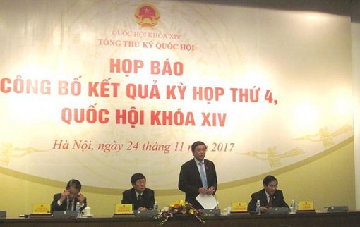 Bế mạc Kỳ họp thứ 4, Quốc hội Khóa XIV: <br>
Kỳ họp thành công, phát huy tính tranh luận