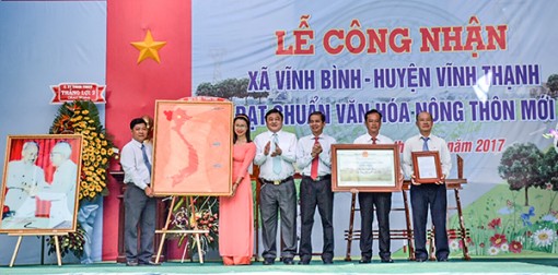 Vĩnh Bình đón nhận danh hiệu

Xã Văn hóa nông thôn mới