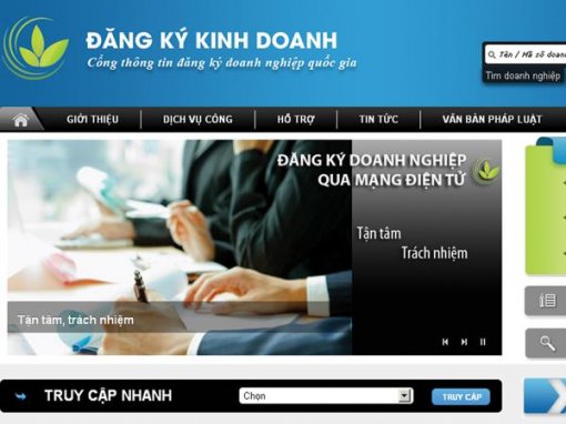 2.446 hồ sơ đăng ký doanh nghiệp trực tuyến