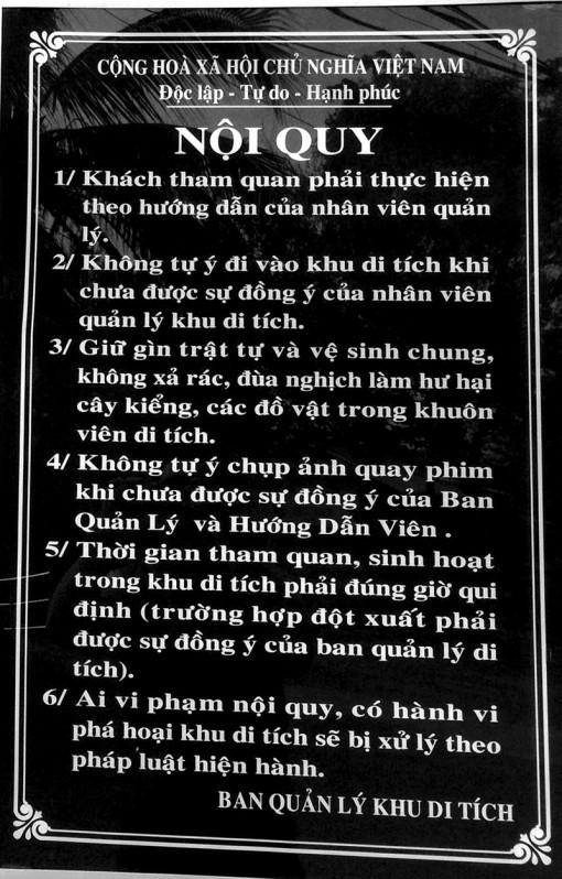 Nghĩ từ một Nội quy...