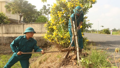 Quân đội góp sức xây dựng nông thôn mới