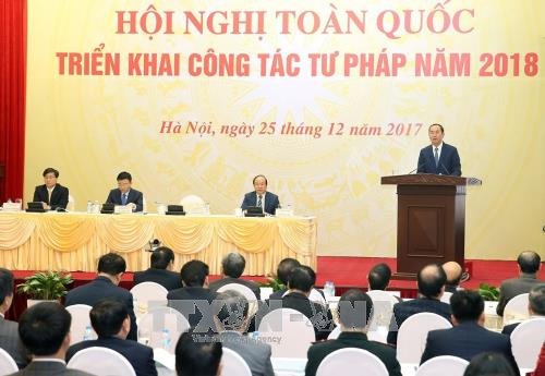 Hội nghị toàn quốc triển khai công tác tư pháp năm 2018