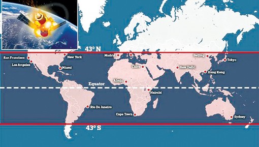 Thiên Cung-1 sắp rơi xuống Trái đất